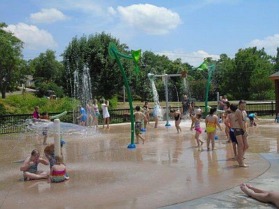 Kids at the Splash Pad