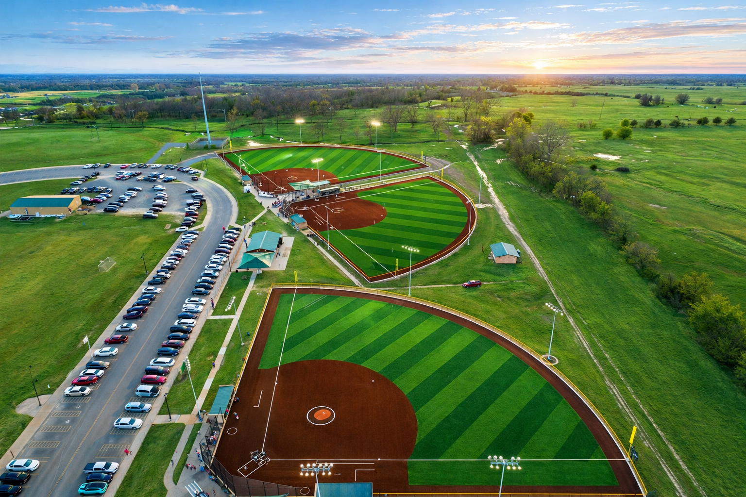 Cherokee Fields turf softball fields