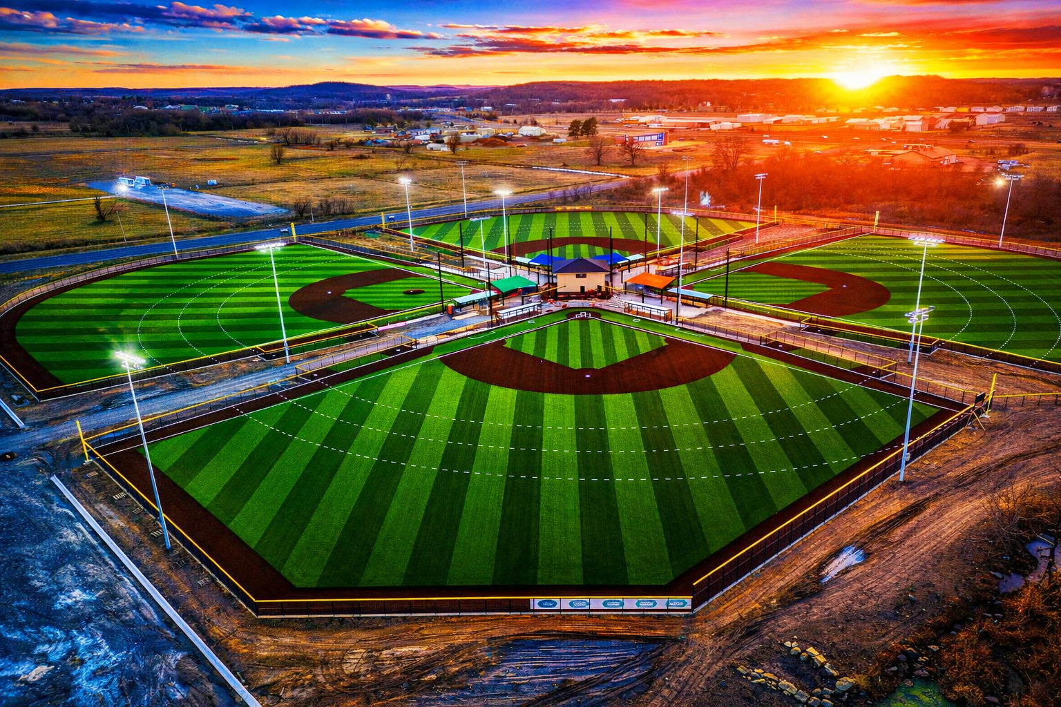 Cherokee Fields turf baseball fields